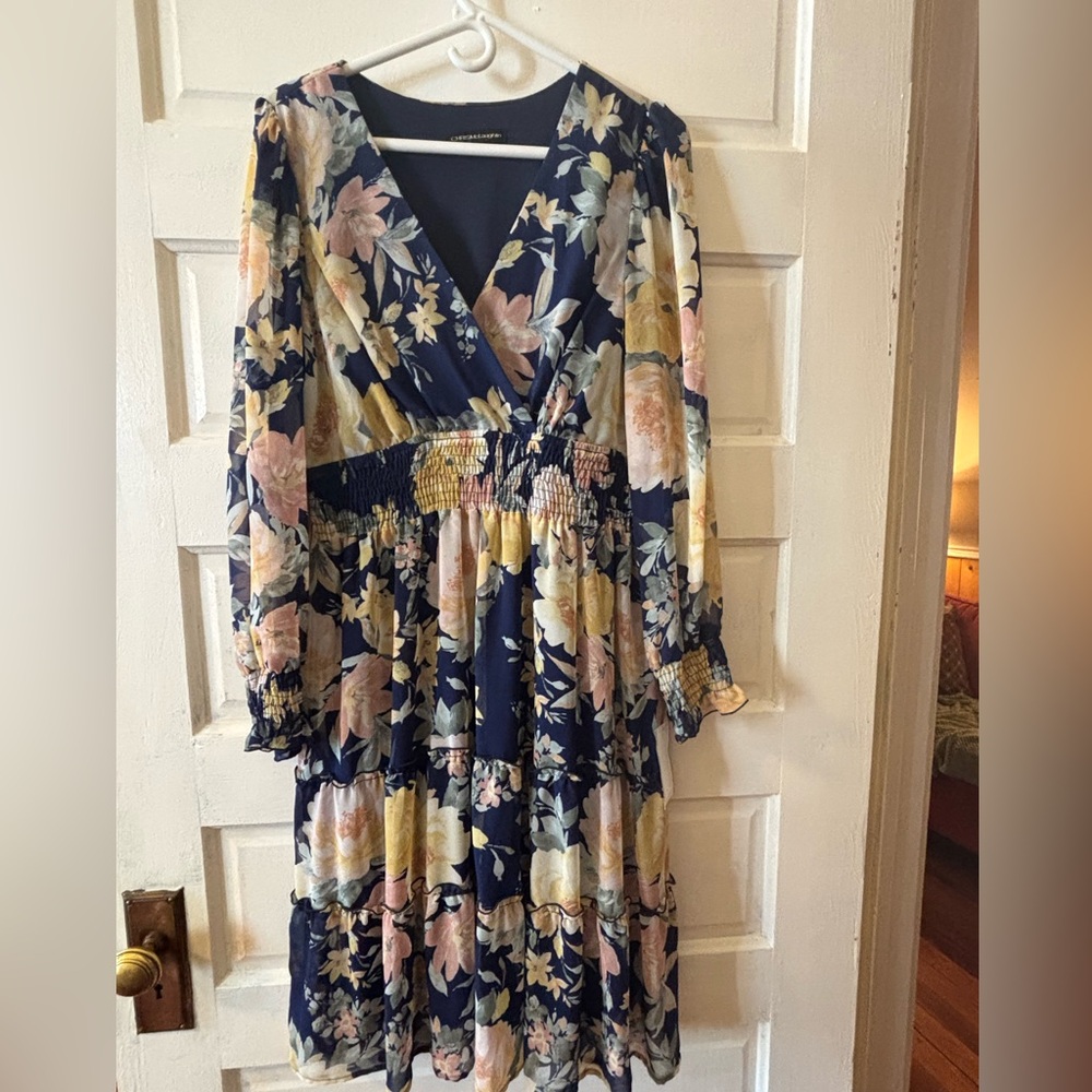 Floral Navy Dress